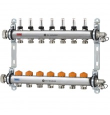 Коллектор распределительный Heimeier Dynacon Eclipse с регуляторами расхода, 7 контуров 9340-07.800