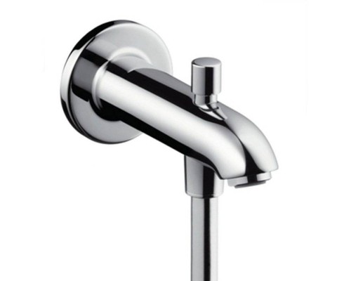 Hansgrohe Излив для ванны, 22.8см., с переключателем на душ, цвет: хром. 13424000 Hansgrohe Излив для ванны, 22.8см., с переключателем на душ, цвет: хром. 13424000