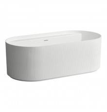 Laufen Sonar Ванна 160x81.5х46см, пристенная, с слив-переливом, материал: Marbond c рельефом, итегрированный перелив, цвет: белый. 2.2134.2.000.000.1