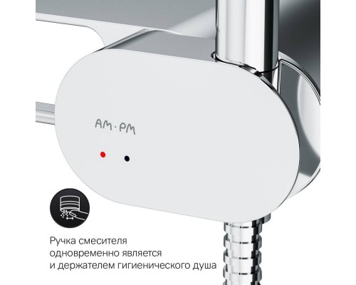 F0202600 Смеситель, монтируемый в стену с гигиеническим душем и полкой F0202600 Смеситель, монтируемый в стену с гигиеническим душем и полкой