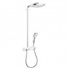 Hansgrohe Raindance Душевой гарнитур, в набор входят: верхний душ Raindance Select 300 3 jet с шарнирным соединением и QuickClean 2 типа струи: Rain: широкая дождевая струя. RainAir: объемная дождевая струя с технологией AIRPower, термо. 27127400