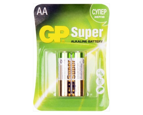 Элемент питания  GP 15A/LR6 (AA) BC2 (2шт)