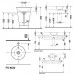 Duravit Раковина 33см, без отв., с переливом, цвет: белый. 0408330000