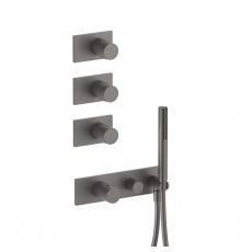 Fantini Milano Встраиваемый смеситель для душа, термостатический, цвет: Matt Gun Metal PVD. 31 P5 4714B