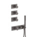 Fantini Milano Встраиваемый смеситель для душа, термостатический, цвет: Matt Gun Metal PVD. 31 P5 4714B