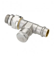 Клапан запорный радиаторный прямой press Danfoss RLV-15 R1/2  PN10 бар Kvs 2,5 м³/ч. 003L1824