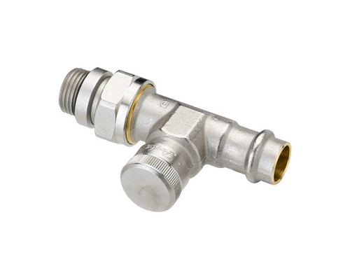 Клапан запорный радиаторный прямой press Danfoss RLV-15 R1/2  PN10 бар Kvs 2,5 м³/ч. 003L1824