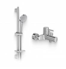 Душевой комплект Смеситель Jacob Delafon Cuff E45532-CP + Гарнитур Awaken E99898RU-CP