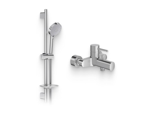 Душевой комплект Смеситель Jacob Delafon Cuff E45532-CP + Гарнитур Awaken E99898RU-CP