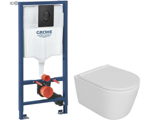 Комплект Унитаз подвесной DIWO Архангельск 0800 + Инсталляция Grohe Rapid SL 1000044 3 в 1 с панелью смыва Комплект Унитаз подвесной DIWO Архангельск 0800 + Инсталляция Grohe Rapid SL 1000044 3 в 1 с панелью смыва