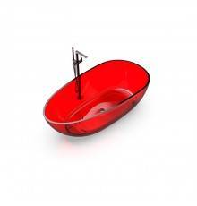 Knief EGG Shape Ванна отдельностоящая 170x85x54см., из полимерного материала, цвет: Rubin # 040. 70002040