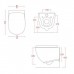 Artceram File Унитаз подвесной Rimless 36x52 см, цвет: pale blue. FLV004 65 00