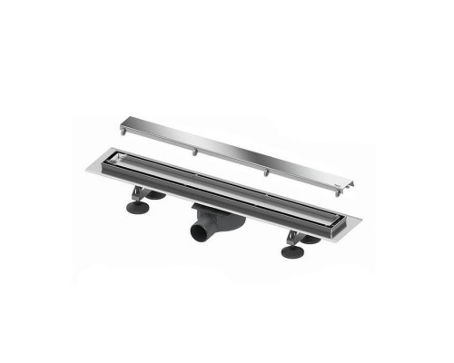 TECE Комплект TECElinus для монтажа дренажного канала 800мм с основой для плитки tile и панелью steel 2 в 1. 15103089