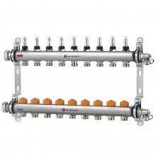 Коллектор распределительный Heimeier Dynacon Eclipse с регуляторами расхода, 9 контуров 9340-09.800