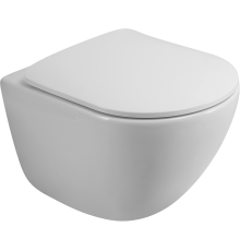 Унитаз подвесной BelBagno Amanda BB051CHR безободковый, крышка BB051-2SC с микролифтом