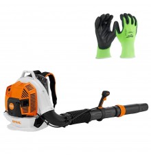 Воздуходувка бензиновая Stihl BR 800 С-Е+Перчатки сигнальные Milwaukee с уровнем сопротивления порезам 1, S/7