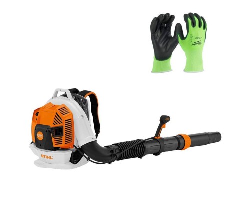 Воздуходувка бензиновая Stihl BR 800 С-Е+Перчатки сигнальные Milwaukee с уровнем сопротивления порезам 1, S/7 Воздуходувка бензиновая Stihl BR 800 С-Е+Перчатки сигнальные Milwaukee с уровнем сопротивления порезам 1, S/7