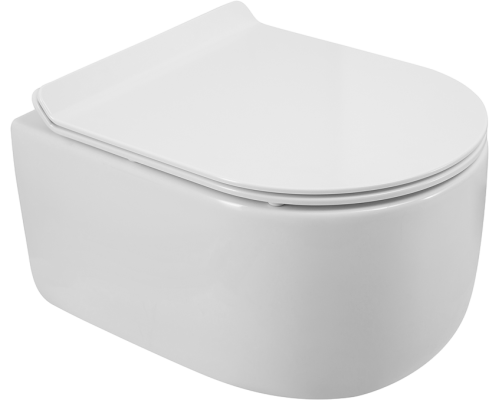 Унитаз подвесной BelBagno Soft BB084CH-TOR безободковый, крышка BB2011SC с микролифтом