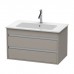 Duravit Ketho Тумба подвесная, 80x47.5х48см., с раковиной, с 2 выдв.ящиками, цвет: Terra. 2336830000,  KT642901414
