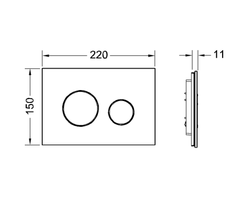 TECEloop Панель смыва, цвет: стекло зеленое/хром глянцевый. 9240653 TECEloop Панель смыва, цвет: стекло зеленое/хром глянцевый. 9240653