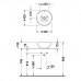 Duravit Bacino Раковина 42см., без отв., цвет: белый. 0325420000