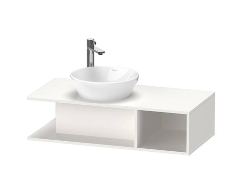 Duravit D-Neo Тумбочка подвесная компакт 100x48х26см., раковина, 1 открытое отделение на правой стороне, цвет: белый высокоглянцевый. 2328400000,  DE491902222