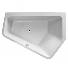 Duravit Paiova 5 Ванна угловая 190х140х46см, Sx, встраиваемая, с 2 разными наклонами спинки, цвет: белый. 700393000000000