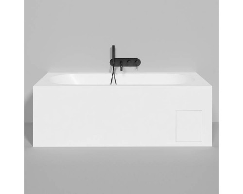 Salini Ornella kit Встраиваемая ванна 170х80х60см, донный клапан, сифон, щелевой слив-перелив, материал: S-Sense, цвет: белый матовый. 102414M