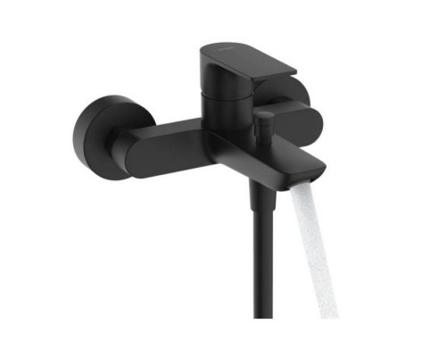 Hansgrohe Rebris E Смеситель для ванны, настенный, цвет: черный матовый. 72450670 Hansgrohe Rebris E Смеситель для ванны, настенный, цвет: черный матовый. 72450670
