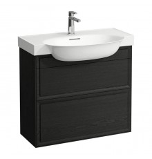 Laufen New Classic Тумба с раковиной 77.5x31.5x67.5см., подвесная, 2 ящика, цвет: черный дуб. 8.1385.5.000.104.1,  4.0604.2.085.628.1