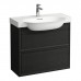 Laufen New Classic Тумба с раковиной 77.5x31.5x67.5см., подвесная, 2 ящика, цвет: черный дуб. 8.1385.5.000.104.1, 4.0604.2.085.628.1