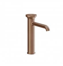 Gessi Origini Смеситель для раковины, на 1 отв., H=24.7см., в компл. с отделочной вставкой, цвет: Copper Brushed PVD. 66006#708