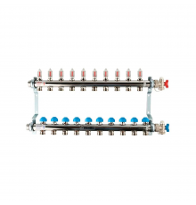 Распределительный коллектор Rehau HKV-D на 10 контуров, нержавеющая сталь 12081011002
