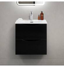 Тумба под раковину BelBagno Marino-cer-mini 50 подвесная, nero lucido
