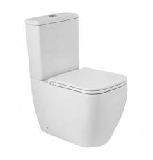 Унитаз-компакт напольный BelBagno Luce TOR BB2197CP-TOR/SC + BB2197T безободковый, крышка с микролифтом, смыв торнадо
