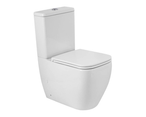 Унитаз-компакт напольный BelBagno Luce TOR BB2197CP-TOR/SC + BB2197T безободковый, крышка с микролифтом, смыв торнадо