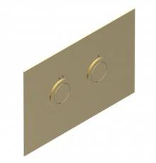 THG Клавиша смыва для унитаза двойная, для инсталляций TECE, цвет: Matt gold color PVD. G00-H53-219TC
