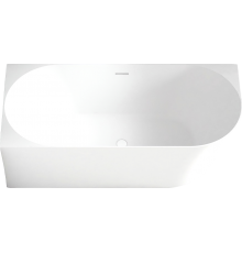 Акриловая ванна Abber AB9258-1.5 L 150x80 см, угловая, с каркасом, со сливом-переливом, асимметричная