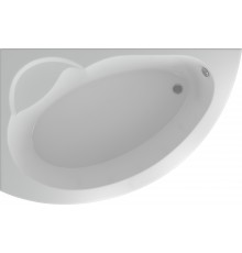 Акриловая ванна AQUATEK Аякс 2 AYK170-0000085 L 170x110 см, угловая, вклеенный каркас, с экраном, со сливом-переливом, асимметричная