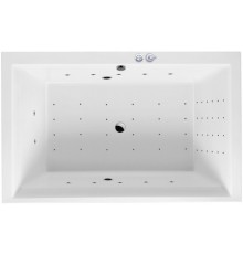 Акриловая ванна Excellent Crown Lux Crown Lux WAEX.CRO19.NANO 190x120 см, с гидромассажем, со сливом-переливом, для двоих 190x120