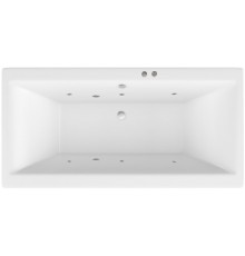 Акриловая ванна Excellent Pryzmat WAEX.PRY20.SOFT 200x90 см, с гидромассажем, с каркасом, со сливом-переливом