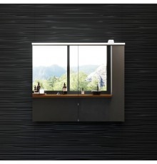 Зеркало-шкаф AM.PM Spirit V2.0 100 с LED-подсветкой, белый глянец