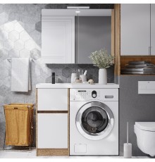 Мебель для ванной комнаты AQUATON Лондри 40 L, дуб сантана, белый