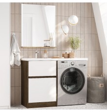 Мебель для ванной комнаты AQUATON Лондри 60 L, дуб кантри, белый