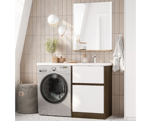 Мебель для ванной комнаты AQUATON Лондри 60 R, дуб кантри, белый