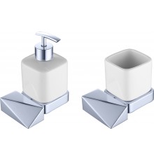 Набор Boheme New Venturo Дозатор New Venturo 10317-CR + Стакан New Venturo 10314-CR