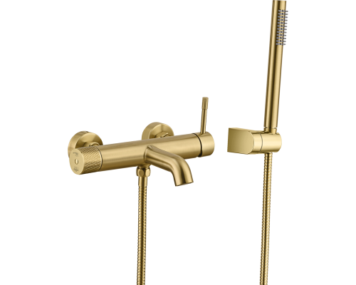 Смеситель для ванны с душем Boheme Uno 463-MG matt gold