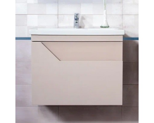 Тумба под раковину без столешницы Бриклаер Брайтон 60 подвесная, глиняный серый