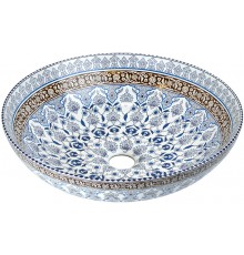 Раковина Bronze de Luxe Марракеш 1008 синяя