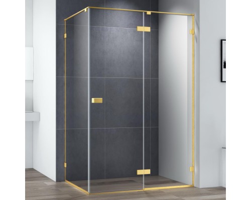 Душевой уголок Cezares Bellagio BELLAGIO-AH-1-120/90-C-BORO 120х90, брашированное золото